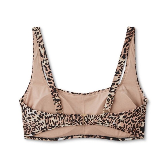 NWT! Kona Sol Leopard Print Square Neck Bikini
Top - Medium (8-10) - Picture 3 of 14